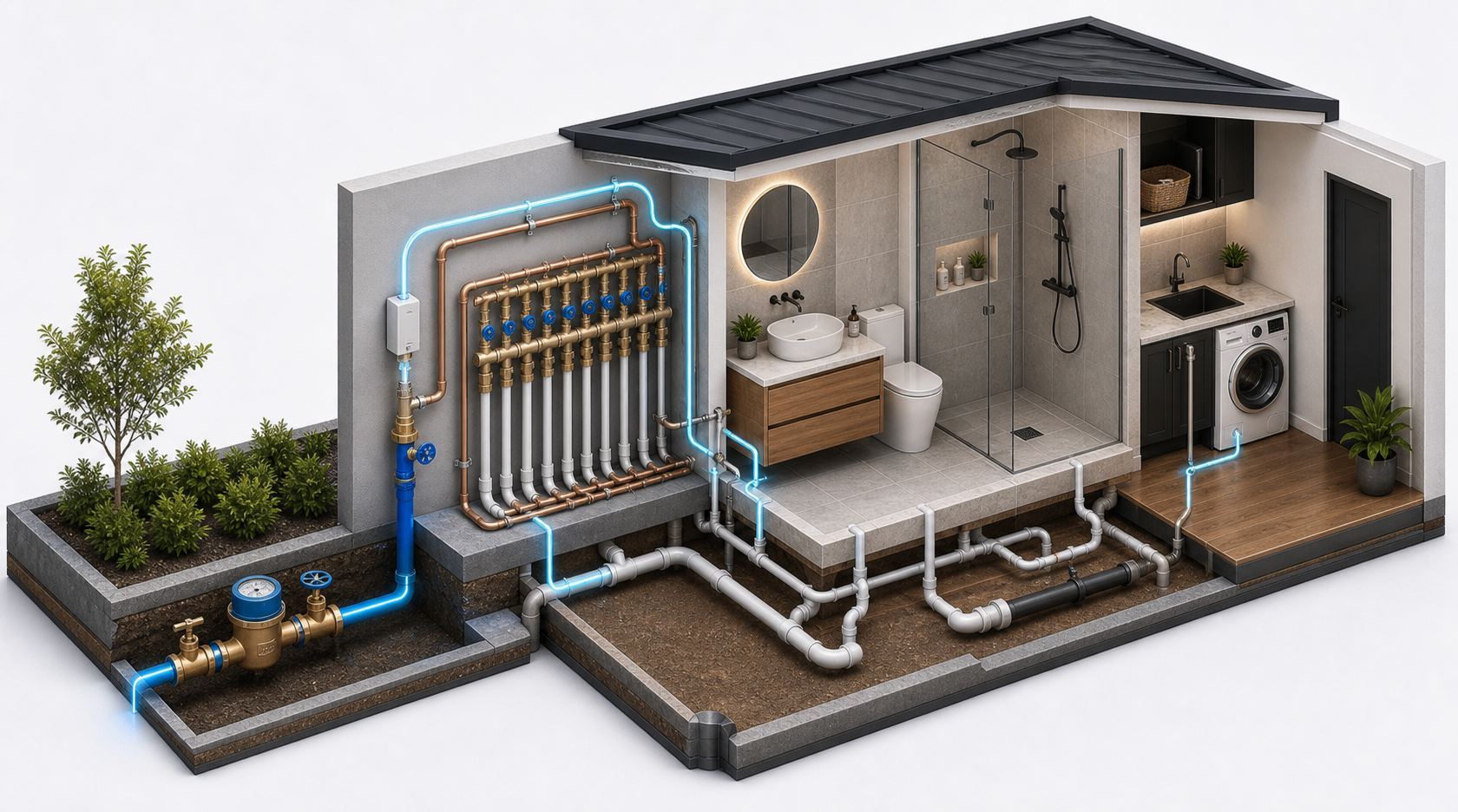 Plumbing service work